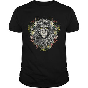 Flower Floral Roaring Lion Cool Casual Shirt